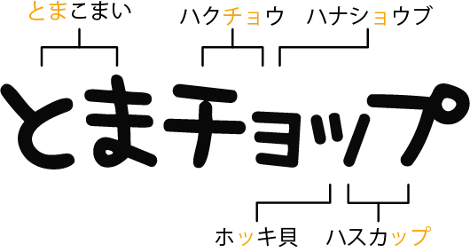とまチョップの名前の由来（とまこまい・ハクチョウ・ハナショウブ・ホッキ貝・ハスカップ）